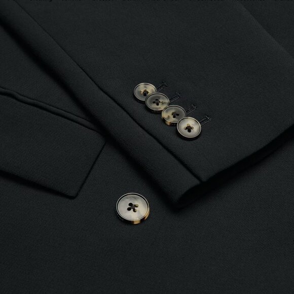 Aritzia Wilfred Cherrelle Double Breasted Blazer Oversized Women’s XS black - Picture 6 of 10